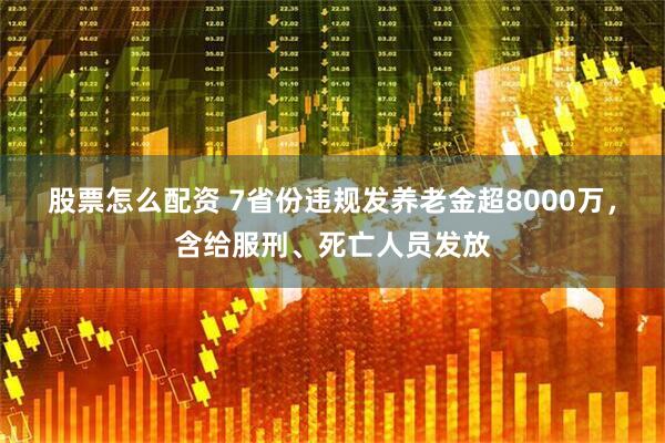 股票怎么配资 7省份违规发养老金超8000万，含给服刑、死亡人员发放